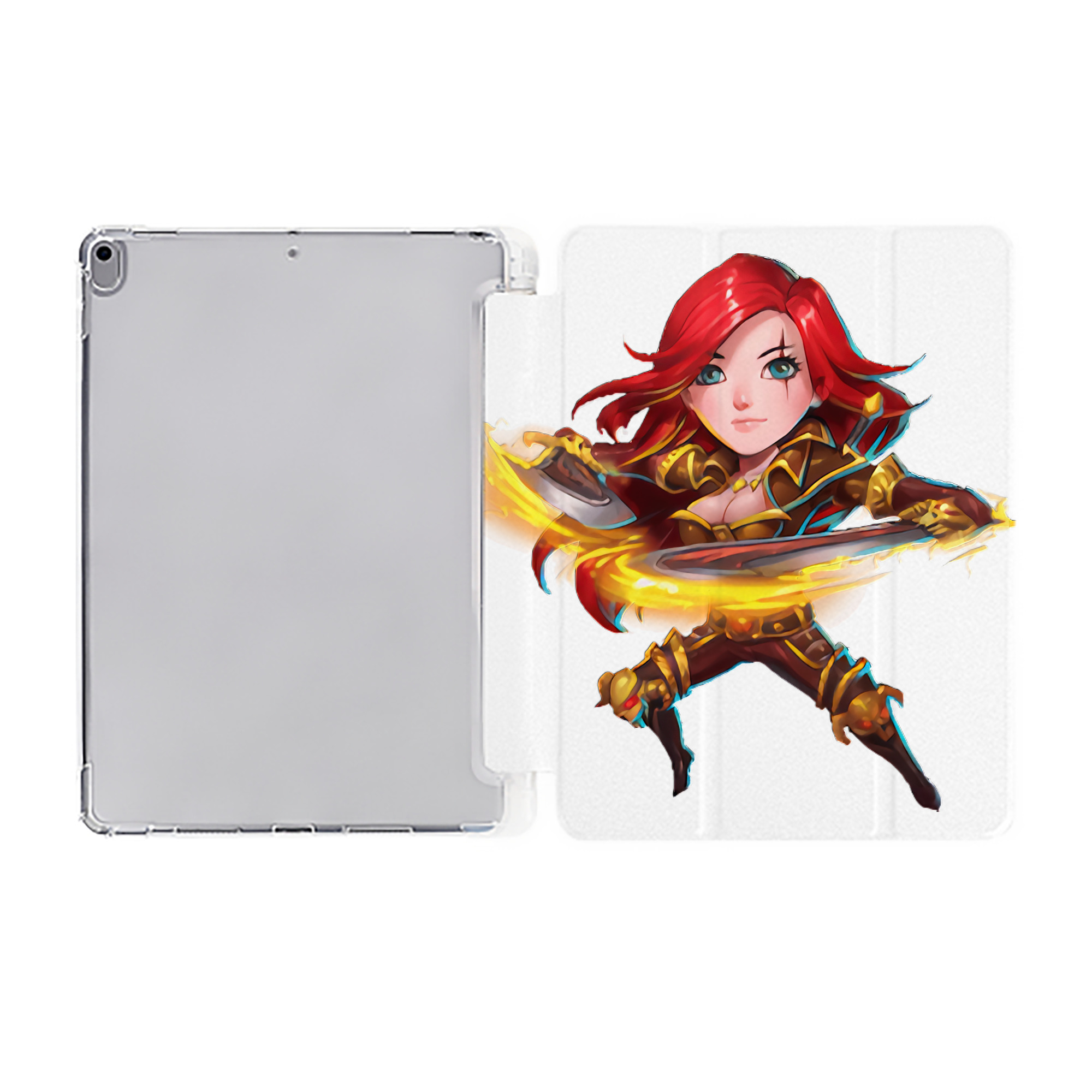（画像用） リーグ・オブ・レジェンド League of Legends LOL IPad ケース ペン収納付き 三つ折りスタンド PUレザー×シリコン 対応機種9.5/10.5/10.9インチ